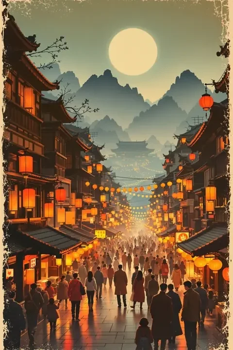 灯火人间的夜 海报
